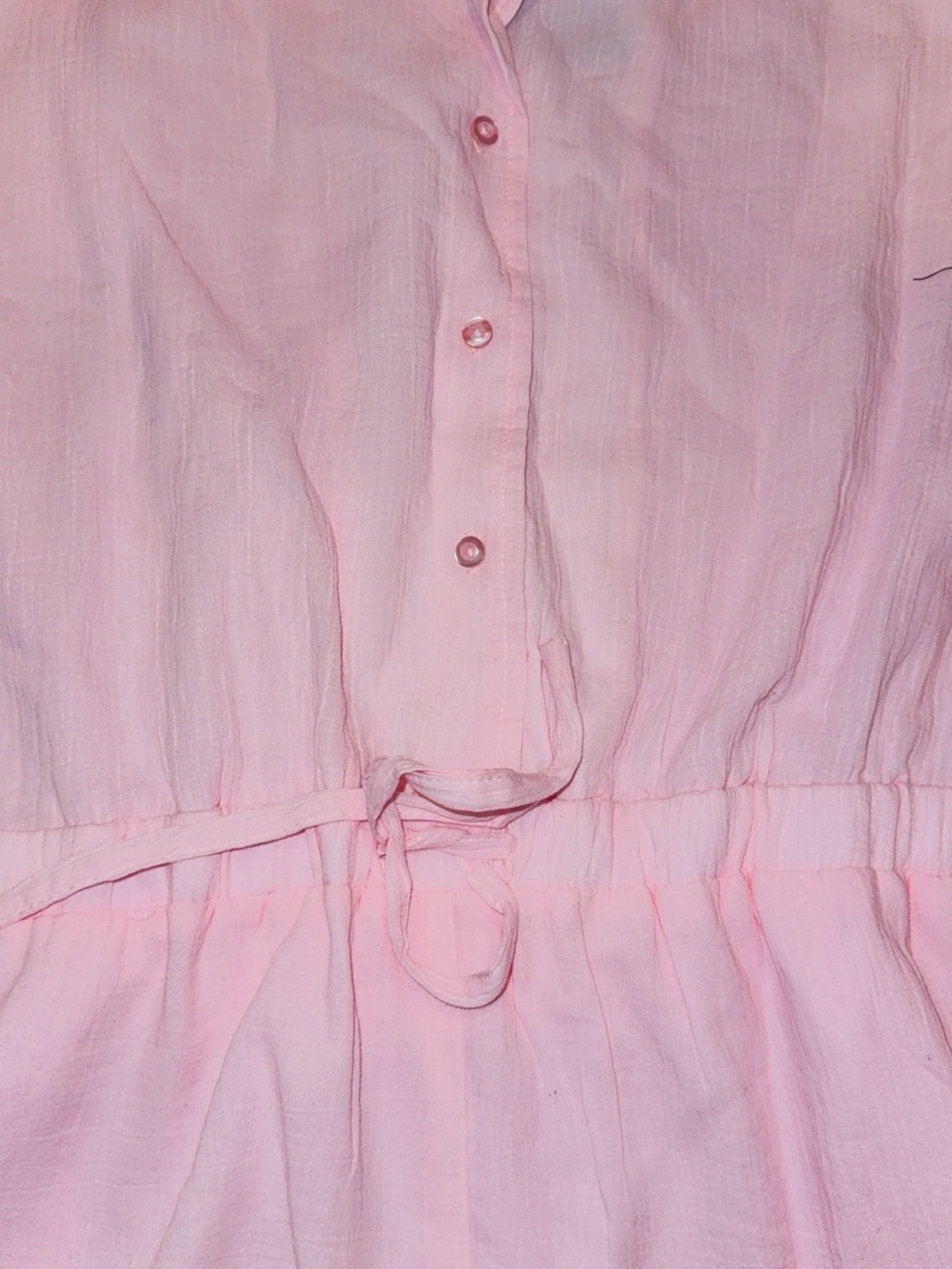Fabletics Light Pink Short-Sleeve Drawstring Romper - Picture 14 of 16